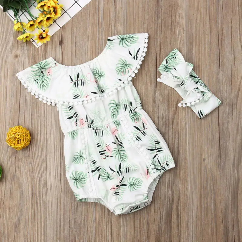 Cute 0-18 Months Baby Girls Summer Clothings Flamingo Ruffle Romper Jumpsuit Outfit Sunsuit Clothes
Cute 0-18 Months Baby Girls Summer Clothings Flamingo Ruffle Romper Jumpsuit Outfit Sunsuit Clothes