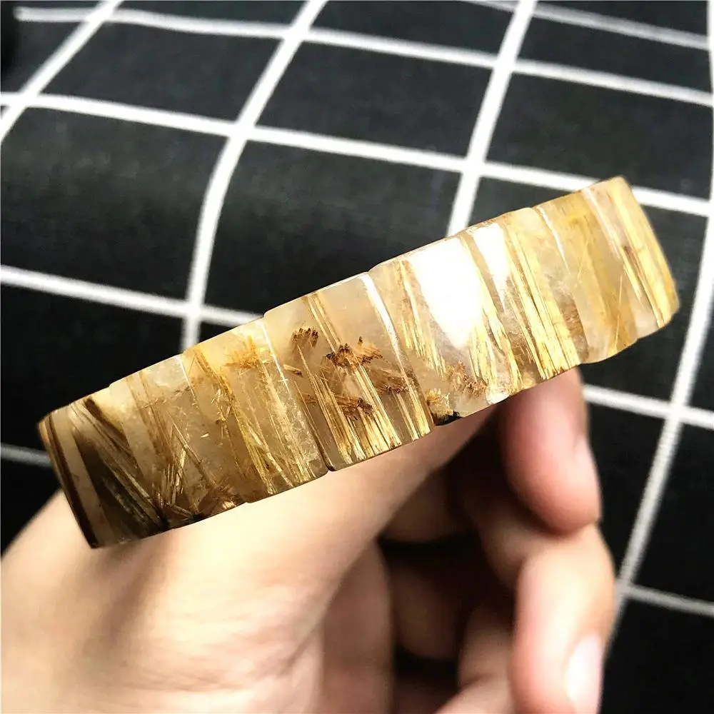 15x10mm Top Natural Gold Rutilated Bangle Bracelet Jewelry For Woman Men Brazil Rectangle Beads Titanium Stretch Bracelet AAAAA
15x10mm Top Natural Gold Rutilated Bangle Bracelet Jewelry For Woman Men Brazil Rectangle Beads Titanium Stretch Bracelet AAAAA