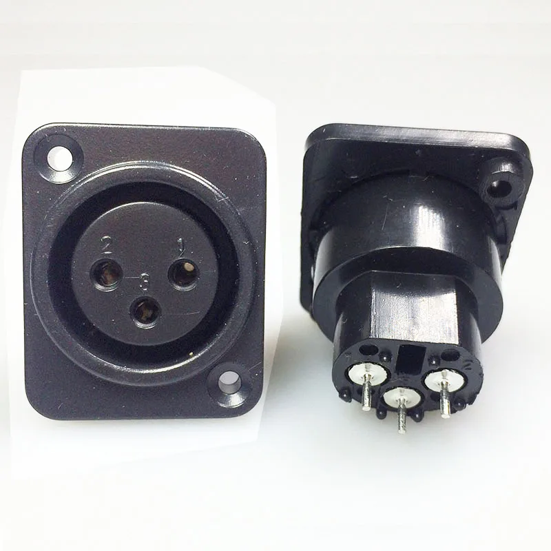 100pcs/lot XLR Jack Socket 3 Pin Female XLR Panel Mount Chassis High Quality Plastic XLR Wire Connector Wholesales 
100pcs/lot XLR Jack Socket 3 Pin Female XLR Panel Mount Chassis High Quality Plastic XLR Wire Connector Wholesales