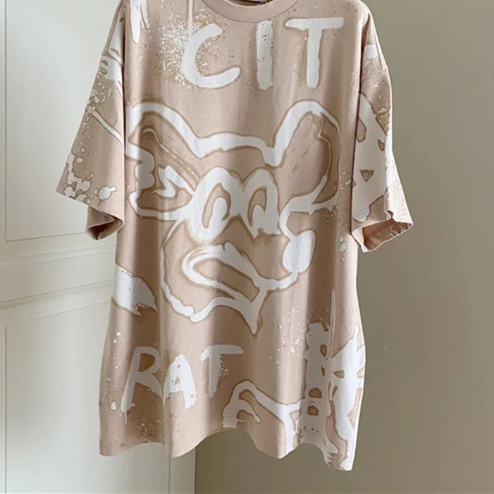 Women and Men Animal Letters Graffiti Print T-Shirt O-Neck Ladies 2021 Summer New Short Sleeve Tee Tops
Women and Men Animal Letters Graffiti Print T-Shirt O-Neck Ladies 2021 Summer New Short Sleeve Tee Tops