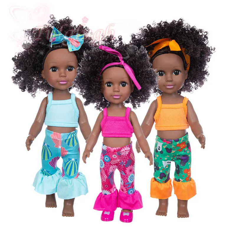 35cm African Black Baby Girl Doll Realistic Silicone Washable Doll with Fashion Clothes Shoes Best Gift for Kids Girls Age 3&UP
35cm African Black Baby Girl Doll Realistic Silicone Washable Doll with Fashion Clothes Shoes Best Gift for Kids Girls Age 3&UP