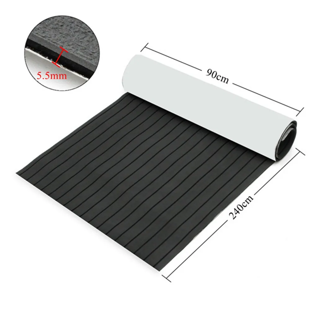 900mmx2400mmx5.5mm Dark Grey and Black EVA Foam Faux Teak Sheet Boat Yacht Synthetic Teak Decking
900mmx2400mmx5.5mm Dark Grey and Black EVA Foam Faux Teak Sheet Boat Yacht Synthetic Teak Decking