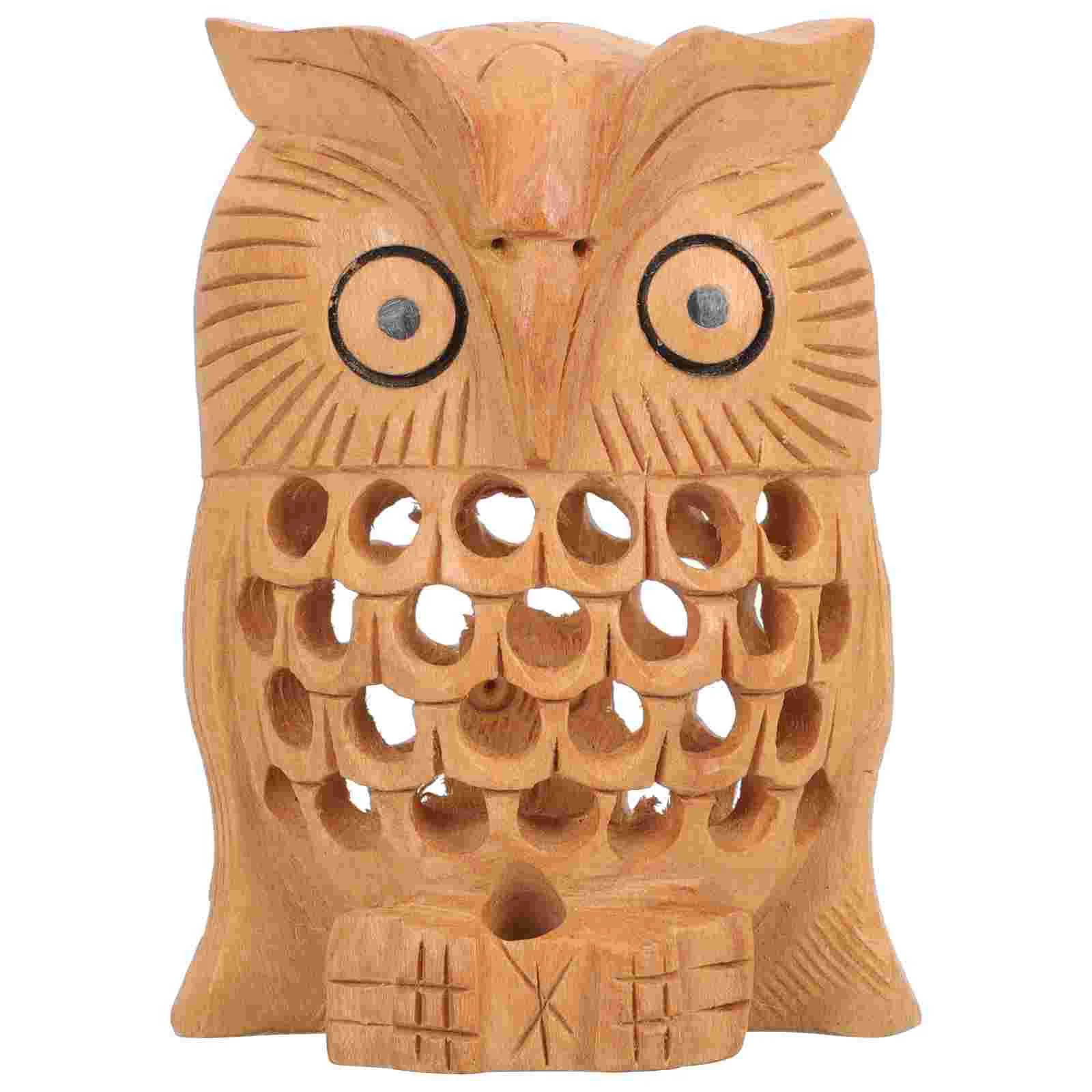 Hand Carving Owl Shape Adornment Desktop Owl Statue Ornament Creative Tabletop Decor
Hand Carving Owl Shape Adornment Desktop Owl Statue Ornament Creative Tabletop Decor