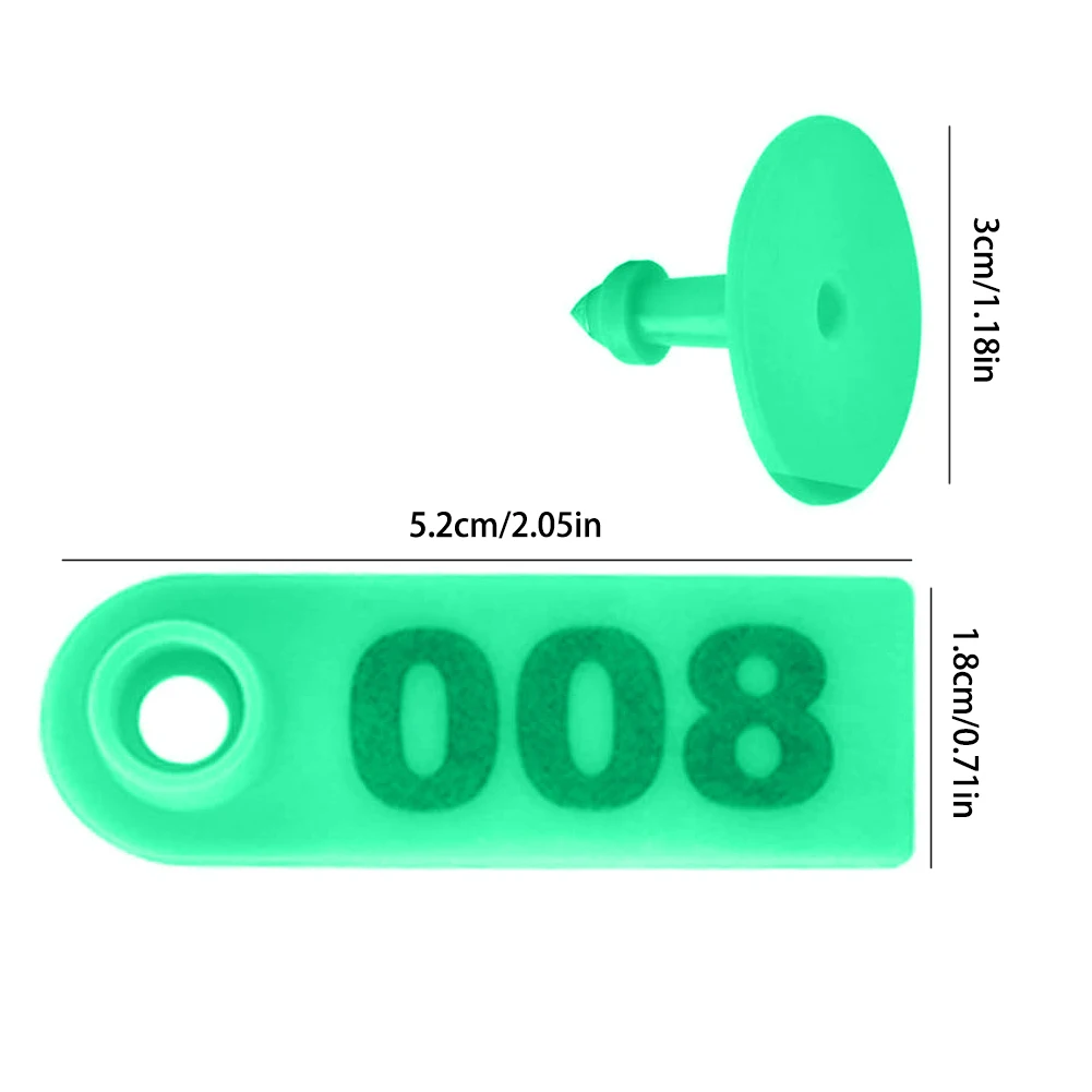 Animal Ear Tags Plastic Sheep Ear Tag Medium Livestock Number 001-100 Ear Tags for Pig Sheep Cattle Goat Animal Supplies 100PCS
Animal Ear Tags Plastic Sheep Ear Tag Medium Livestock Number 001-100 Ear Tags for Pig Sheep Cattle Goat Animal Supplies 100PCS