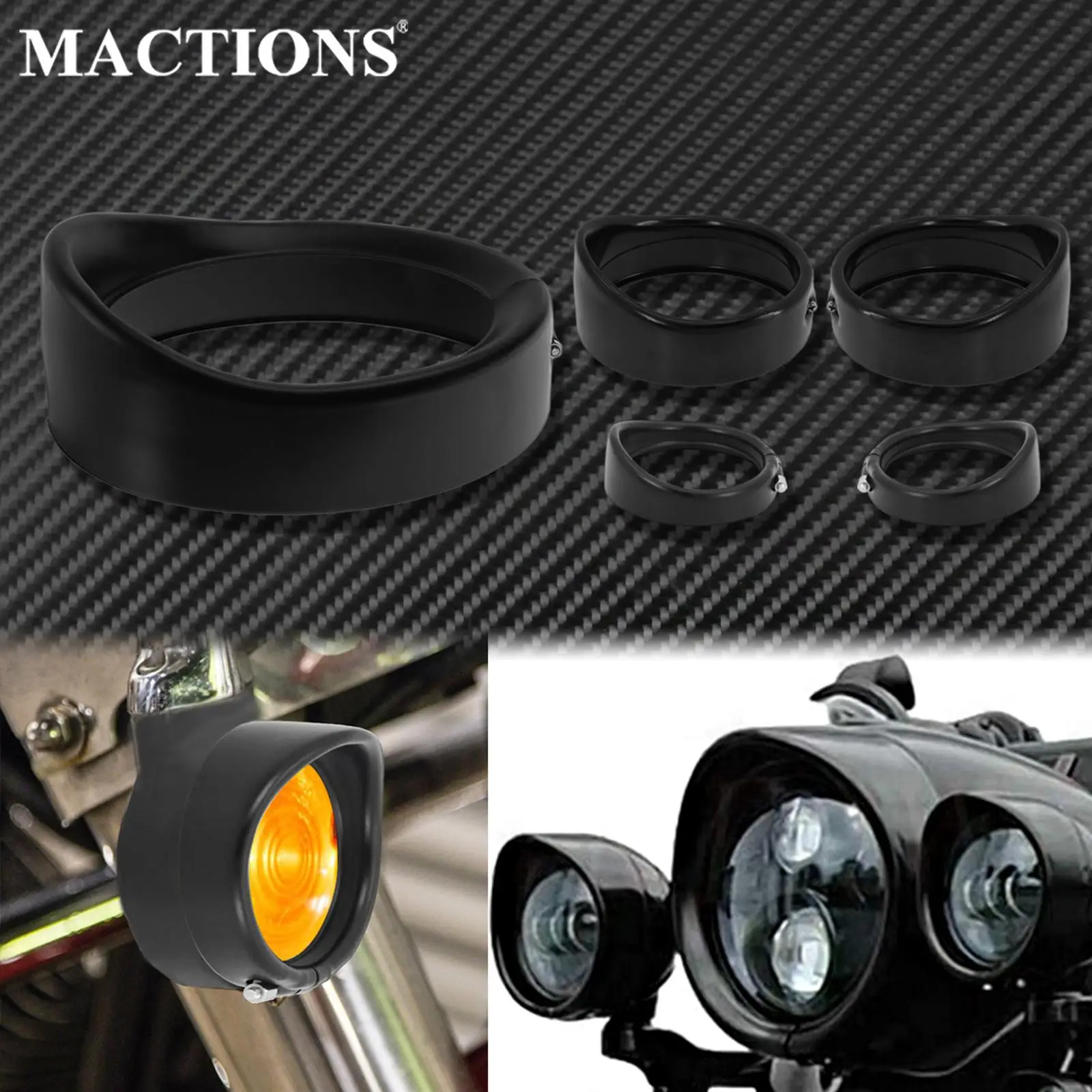 Motorcycle Black Visor Style Turn Signal Trim Ring +7''Headlight Trim Ring+4.5'' Fog Light Cover For Harley Softail Touring FLH
Motorcycle Black Visor Style Turn Signal Trim Ring +7''Headlight Trim Ring+4.5'' Fog Light Cover For Harley Softail Touring FLH