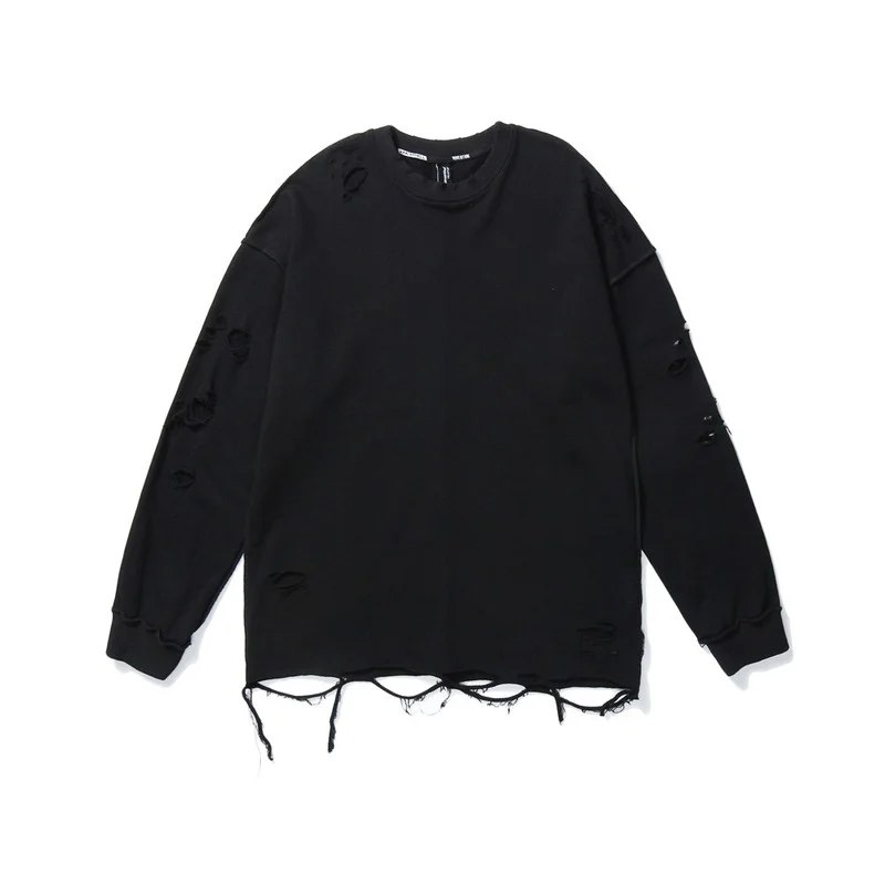 New Hip Hop Oversized Pullover Men Retro 6 Colors Ripped Holes Sweatshirt Streetwear Harajuku Cotton Loose Pullover Lounge Wear
New Hip Hop Oversized Pullover Men Retro 6 Colors Ripped Holes Sweatshirt Streetwear Harajuku Cotton Loose Pullover Lounge Wear