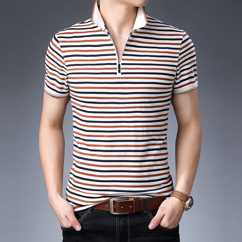 Summer Tops Top Brand Quality New Man Stretch Plain Polo Shirt Striped Stand Collar Short Sleeve Casual Fashion Mens Clothes
Summer Tops Top Brand Quality New Man Stretch Plain Polo Shirt Striped Stand Collar Short Sleeve Casual Fashion Mens Clothes