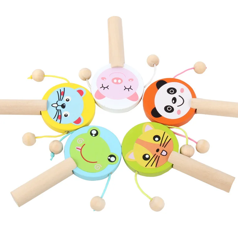 Wooden Rattle Drum Musical Instrument Percussion Toys Cartoon Wooden Baby Rattle Music Toys Kid Child Early Education Tool Gifts
Wooden Rattle Drum Musical Instrument Percussion Toys Cartoon Wooden Baby Rattle Music Toys Kid Child Early Education Tool Gifts