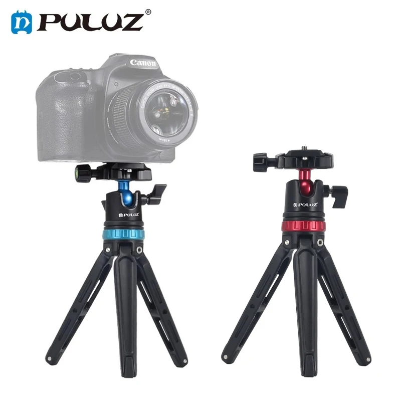 PULUZ Pocket Mini Adjustable Metal Desktop Tripod Mount with 360 Degree Ball Head for DSLR & Digital Cameras, Adjustable Height
PULUZ Pocket Mini Adjustable Metal Desktop Tripod Mount with 360 Degree Ball Head for DSLR & Digital Cameras, Adjustable Height
