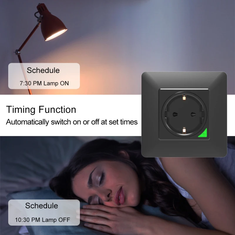 Smart Wall Socket,Tuya Smart life APP Voice Remote Control EU 16A Wifi Power Plug Works With Google Home Alexa IFTTT PSNAKE
Smart Wall Socket,Tuya Smart life APP Voice Remote Control EU 16A Wifi Power Plug Works With Google Home Alexa IFTTT PSNAKE