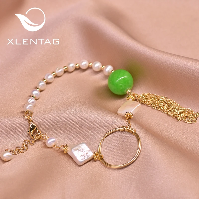 XlentAg Handmade Natural Pearl Green Stone Tassel Bracelet Adjustable For Birthday Ethnic Geometry Jewlery For Women Girl GB0203
XlentAg Handmade Natural Pearl Green Stone Tassel Bracelet Adjustable For Birthday Ethnic Geometry Jewlery For Women Girl GB0203