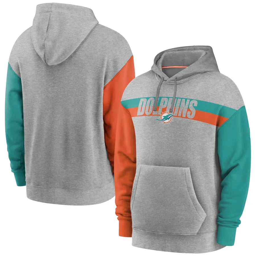 Men Miami Heathered Gray Fan Gear Heritage Tri-Blend Dolphins Pullover Hoodie 
Men Miami Heathered Gray Fan Gear Heritage Tri-Blend Dolphins Pullover Hoodie