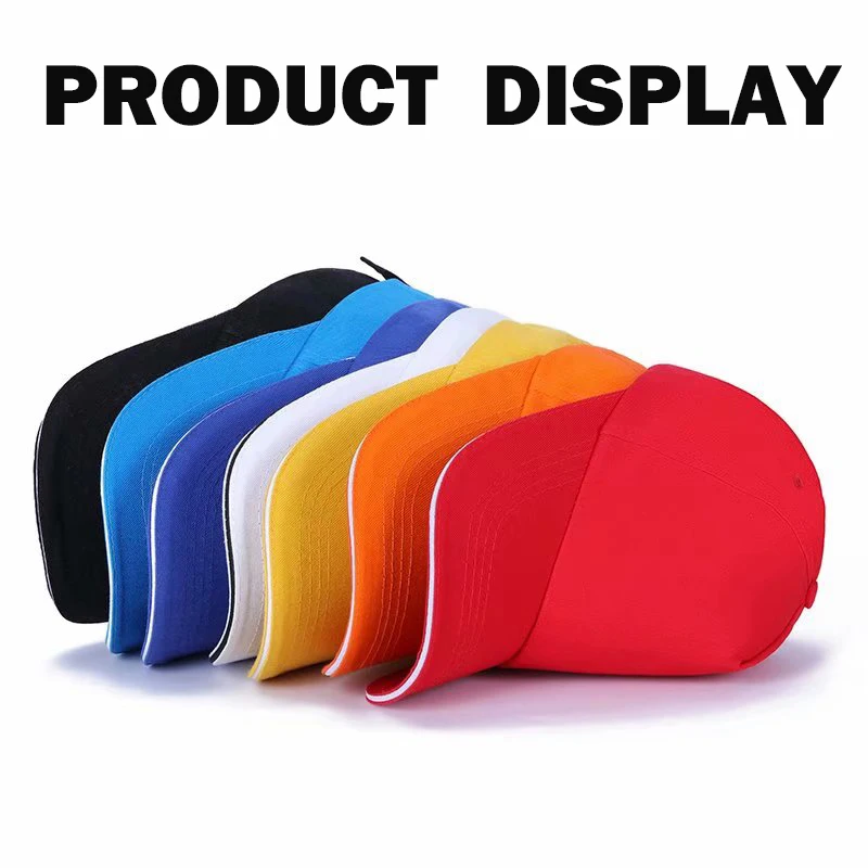 

Multicolor golf caps, baseball caps, peaked caps, sports sunshade, pure cotton, five-piece air holes, high-end custom logo hats