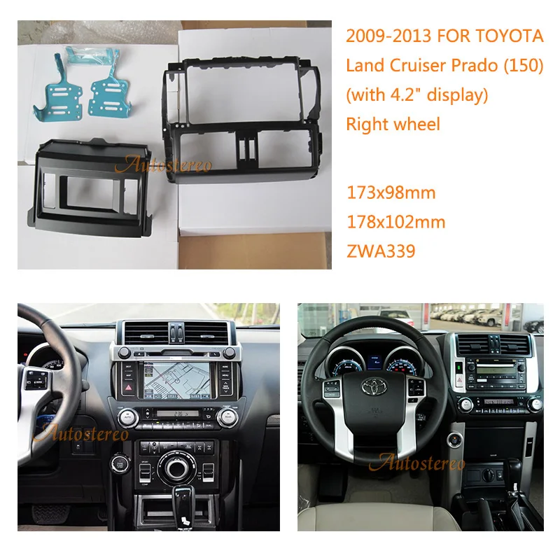 11-339 автомобильный радиоприемник, набор мультимедийных рамок для TOYOTA Land Cruiser Prado (150) 2009-2013 с 4,2 дюймовым дисплеем, лицевая панель, отделка
11-339 автомобильный радиоприемник, набор мультимедийных рамок для TOYOTA Land Cruiser Prado (150) 2009-2013 с 4,2 дюймовым дисплеем, лицевая панель, отделка