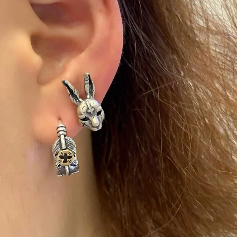 Cute Gothic Cross Hare Rabbits Bunny Animal Jewelry Ear Vintage Punk Stud Earring For Women
Cute Gothic Cross Hare Rabbits Bunny Animal Jewelry Ear Vintage Punk Stud Earring For Women