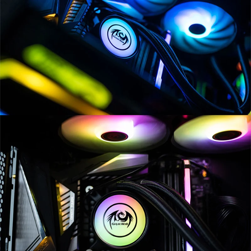 Great Wall PC Cooler RGB 4Pin PWM Fan Water Cooling CPU Radiator For 1150 1151 2011 2066 AM4 AURA SYNC CPU Liquid Cooler ARGB 
Great Wall PC Cooler RGB 4Pin PWM Fan Water Cooling CPU Radiator For 1150 1151 2011 2066 AM4 AURA SYNC CPU Liquid Cooler ARGB