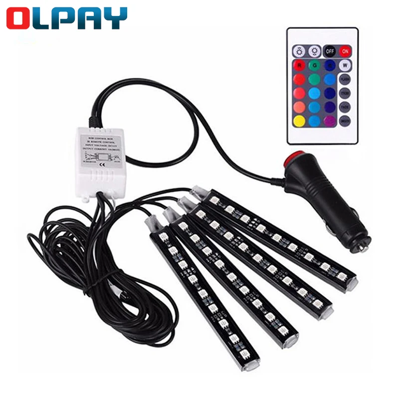 Car Colorful Atmosphere Light RGB Ambient Light Car Decorative Atmosphere Lamps Auto Interior Light With 12V Remote Control
Car Colorful Atmosphere Light RGB Ambient Light Car Decorative Atmosphere Lamps Auto Interior Light With 12V Remote Control