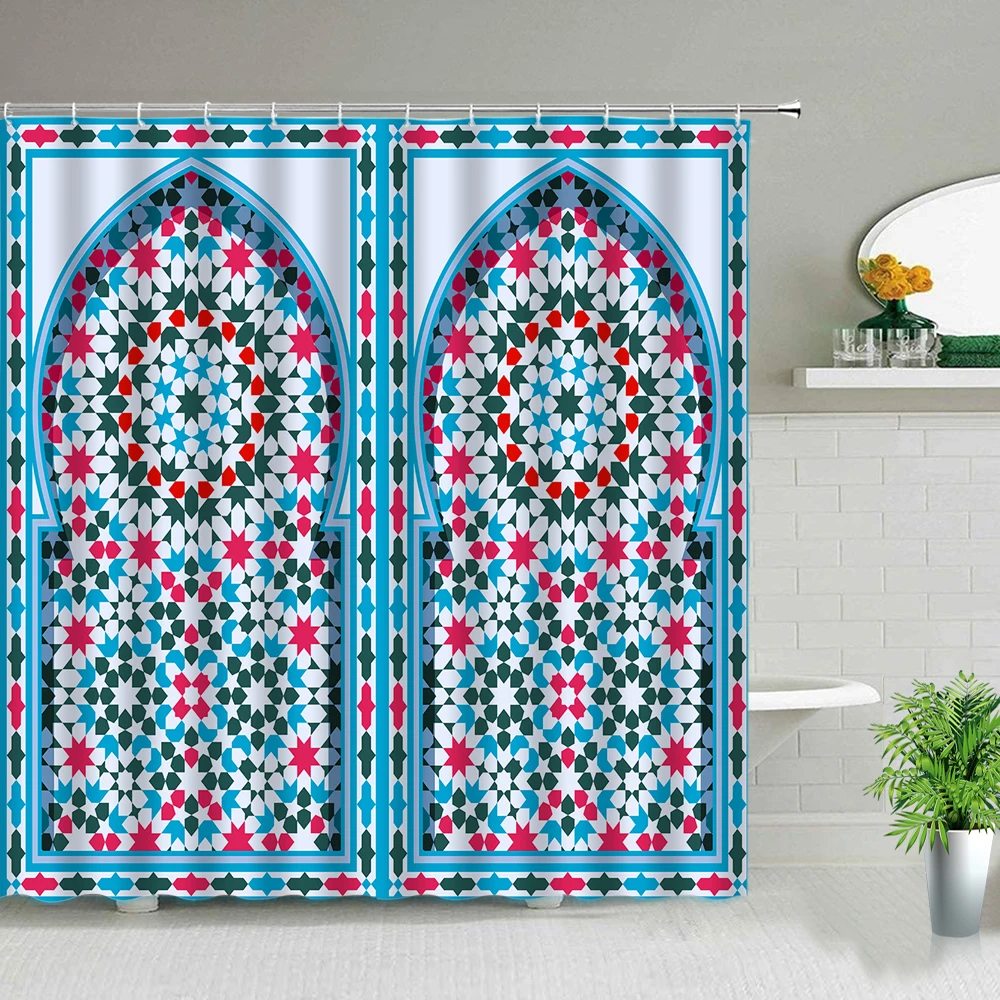 Morocco Bohemian Mandala Blue Shower Curtain National Style Doors Bathroom Curtains Waterproof Fabric Bathtub Decor With Hooks
Morocco Bohemian Mandala Blue Shower Curtain National Style Doors Bathroom Curtains Waterproof Fabric Bathtub Decor With Hooks