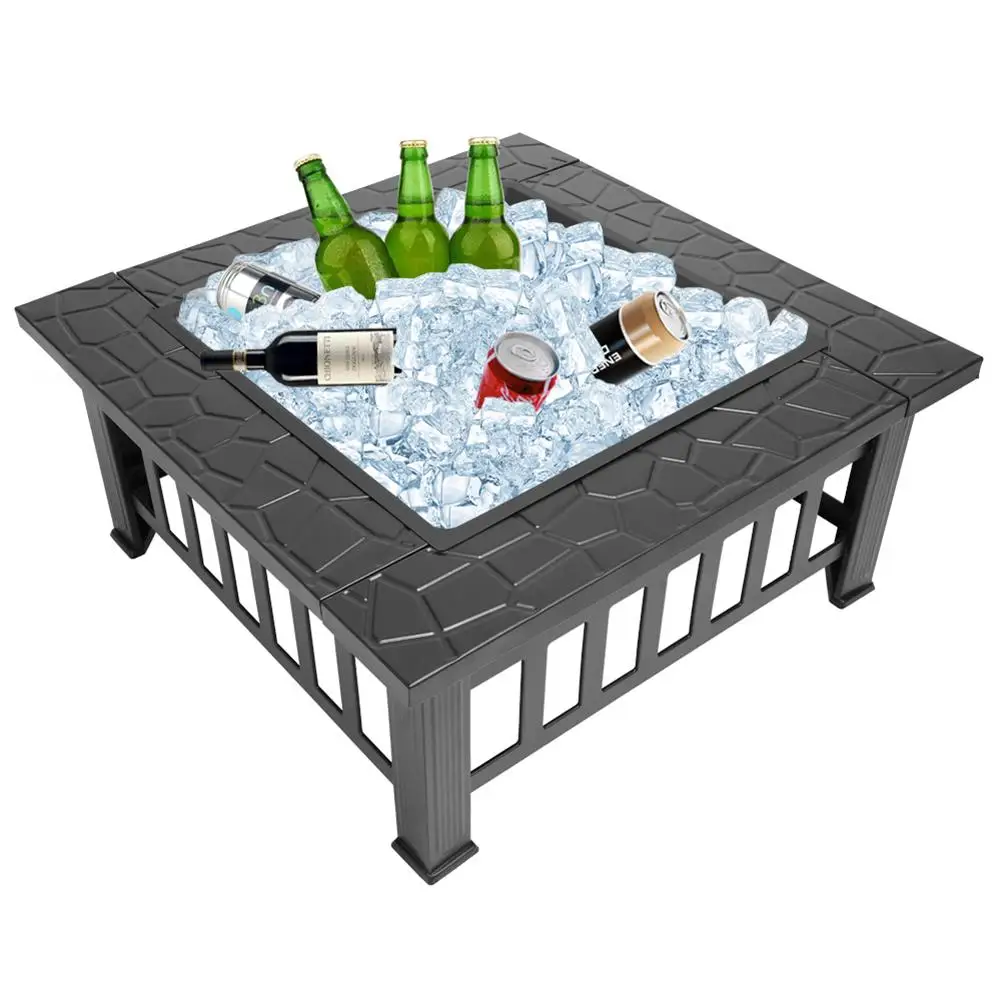 82 x 82 x 44cm Square Fire Bowl Firepit Modern Courtyard Fireplace for Garden Patio Camping Brazier Home Use Accessoies
82 x 82 x 44cm Square Fire Bowl Firepit Modern Courtyard Fireplace for Garden Patio Camping Brazier Home Use Accessoies