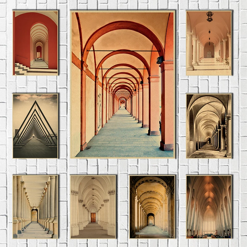 Church Corridor Poster Roman Column Landscape Wall Art Pictures Print Kraft Paper Poster Modern Living Room Decoration
Church Corridor Poster Roman Column Landscape Wall Art Pictures Print Kraft Paper Poster Modern Living Room Decoration