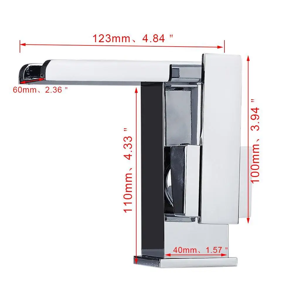 Modern 3 Colors Temperature Sensor Led Faucet Bathroom Sink Faucet Cold and Hot Water Mixer Tap Waterfall Single Handle Sink Tap
Modern 3 Colors Temperature Sensor Led Faucet Bathroom Sink Faucet Cold and Hot Water Mixer Tap Waterfall Single Handle Sink Tap