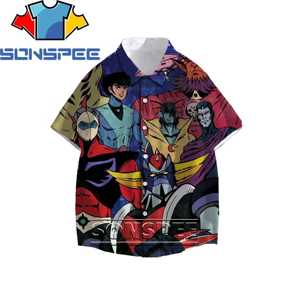 SONSPEE Mazinger Z Robot Anime 3D Men's Short Sleeve Cool Shirt Summer Fashion Casual Men's Shirt Hawaiian Beach Loose Top
SONSPEE Mazinger Z Robot Anime 3D Men's Short Sleeve Cool Shirt Summer Fashion Casual Men's Shirt Hawaiian Beach Loose Top