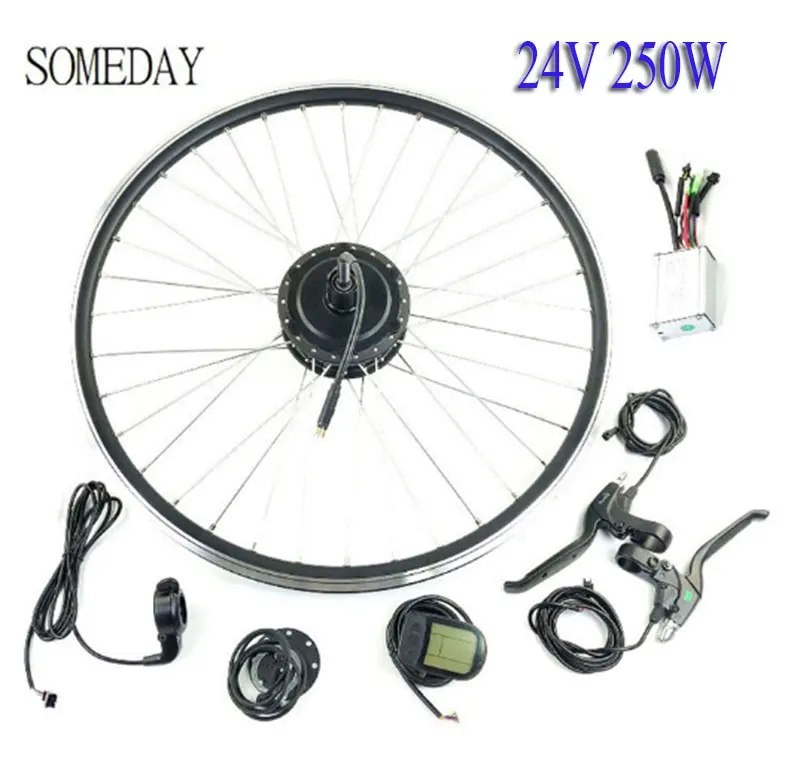 SOMEDAY 24V250W Electric Bicycle Conversion Kit Rear Cassette Hub Motor Wheel with LCD5 Display with 16"-28" 700C E-bike
SOMEDAY 24V250W Electric Bicycle Conversion Kit Rear Cassette Hub Motor Wheel with LCD5 Display with 16"-28" 700C E-bike