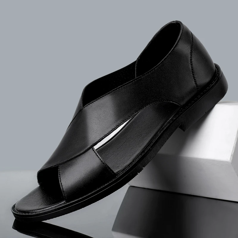 Сандалии мужские из натуральной кожи, классические простые удобные босоножки, Повседневная дышащая пляжная обувь с мягкой подошвой, лето
Сандалии мужские из натуральной кожи, классические простые удобные босоножки, Повседневная дышащая пляжная обувь с мягкой подошвой, лето