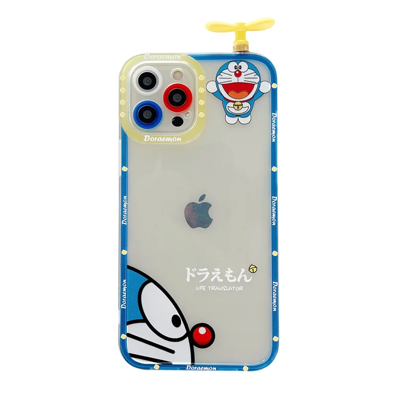 Clear Cartoon Doraemon case for iphone 11 phone case iphone 12 12Pro 11 pro max 8 7 Plus Rotating fan leaves case coque
Clear Cartoon Doraemon case for iphone 11 phone case iphone 12 12Pro 11 pro max 8 7 Plus Rotating fan leaves case coque