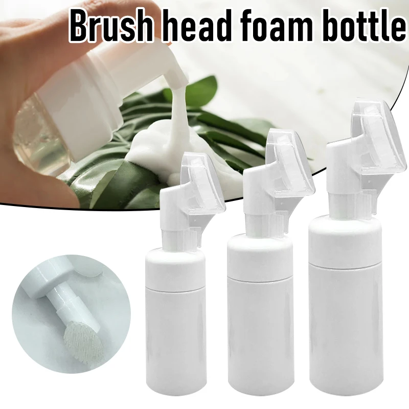Transparent Cleanser Foaming Bottle with Silicone Clean Brush Head Easy to Store Durable Convenient for Daily Life B99
Transparent Cleanser Foaming Bottle with Silicone Clean Brush Head Easy to Store Durable Convenient for Daily Life B99