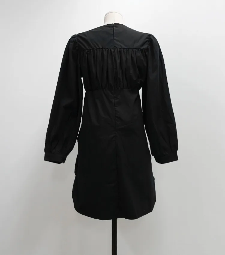 Cotday Puff Sleeve Folds Drawstring High Waist Irregular England Style 2020 New Loose O Neck Autumn Women Elegant Mini Dress
Cotday Puff Sleeve Folds Drawstring High Waist Irregular England Style 2020 New Loose O Neck Autumn Women Elegant Mini Dress