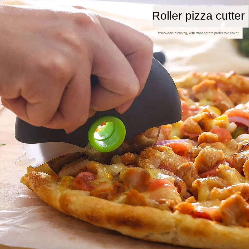 Round Roller Pizza Cutter Pie Separator With Protective Case Removable Washable Stainless Steel Cake Paper Cutter Kitchen Tools
Round Roller Pizza Cutter Pie Separator With Protective Case Removable Washable Stainless Steel Cake Paper Cutter Kitchen Tools