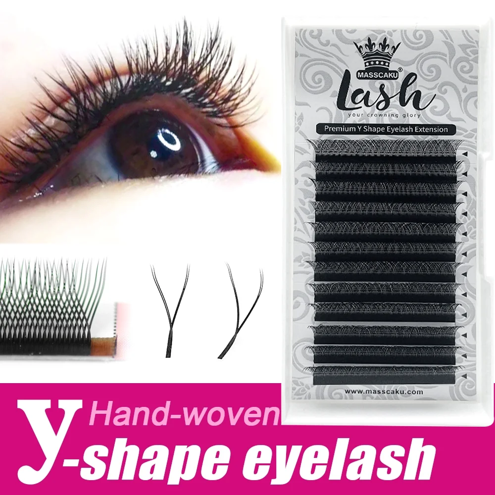 MASSCAKU Sell 8-15mm Length Y Lash Extensions Of Fanning Eyelash Extensions And Y-Shaped Lashes For Beaty Makeup
MASSCAKU Sell 8-15mm Length Y Lash Extensions Of Fanning Eyelash Extensions And Y-Shaped Lashes For Beaty Makeup
