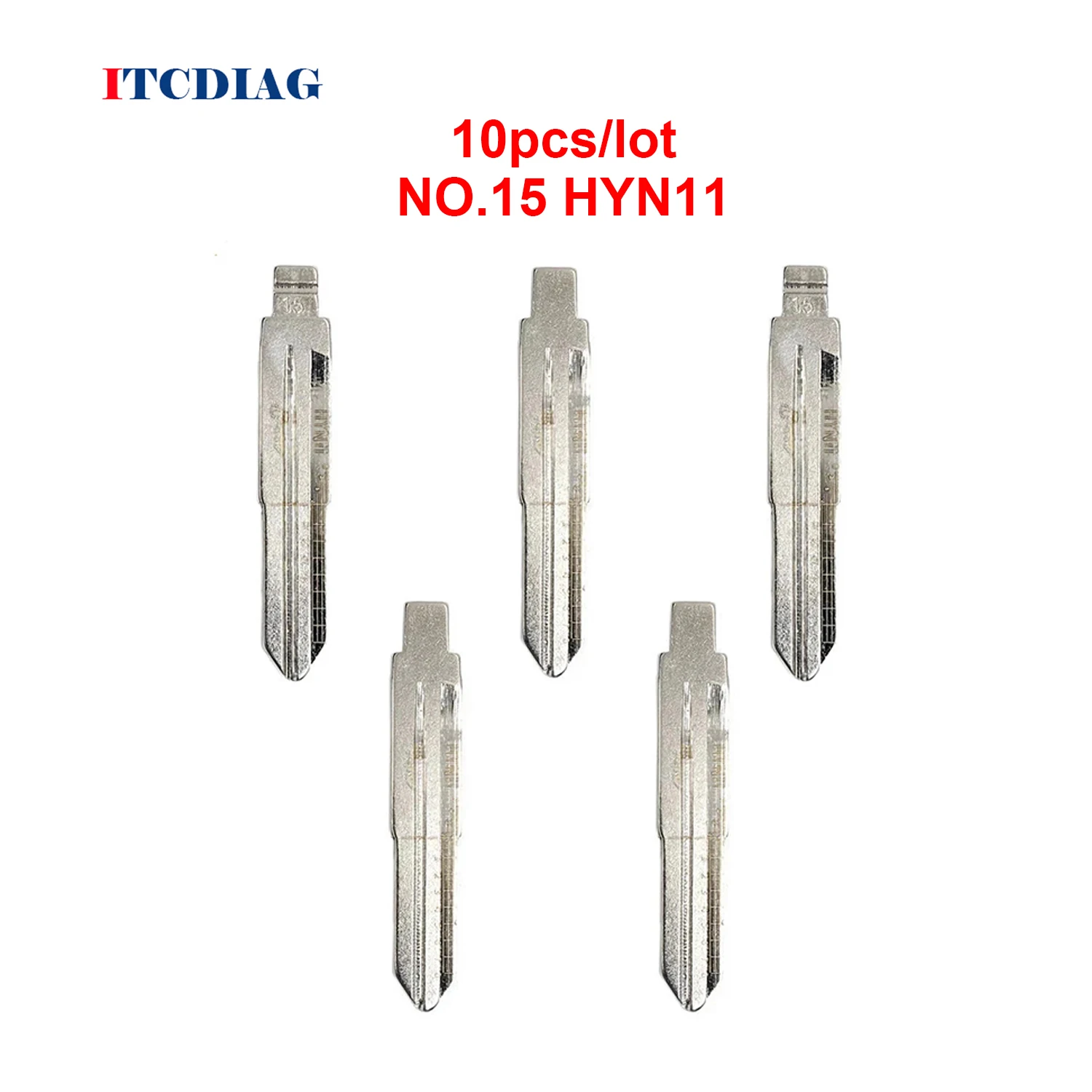 New 10pcs Uncut Metal NO.15 KD/VVDI Remote Scale Car Key Blade HYN11 With Tick Marks for Hyundai Elantra/Tucson/Kia Cerato
New 10pcs Uncut Metal NO.15 KD/VVDI Remote Scale Car Key Blade HYN11 With Tick Marks for Hyundai Elantra/Tucson/Kia Cerato