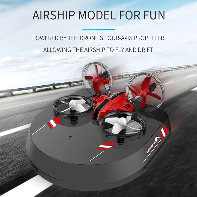 JJRC H36S водный наземный и воздушный Квадрокоптер ховеркрафт планер три в одном
