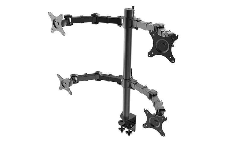 Desktop Quad Monitor Heavy Duty Mount four Arm LCD Stand Quad Screens Fit for 10"~30" Max 10KG Per Arm Loading Capacity
Desktop Quad Monitor Heavy Duty Mount four Arm LCD Stand Quad Screens Fit for 10"~30" Max 10KG Per Arm Loading Capacity