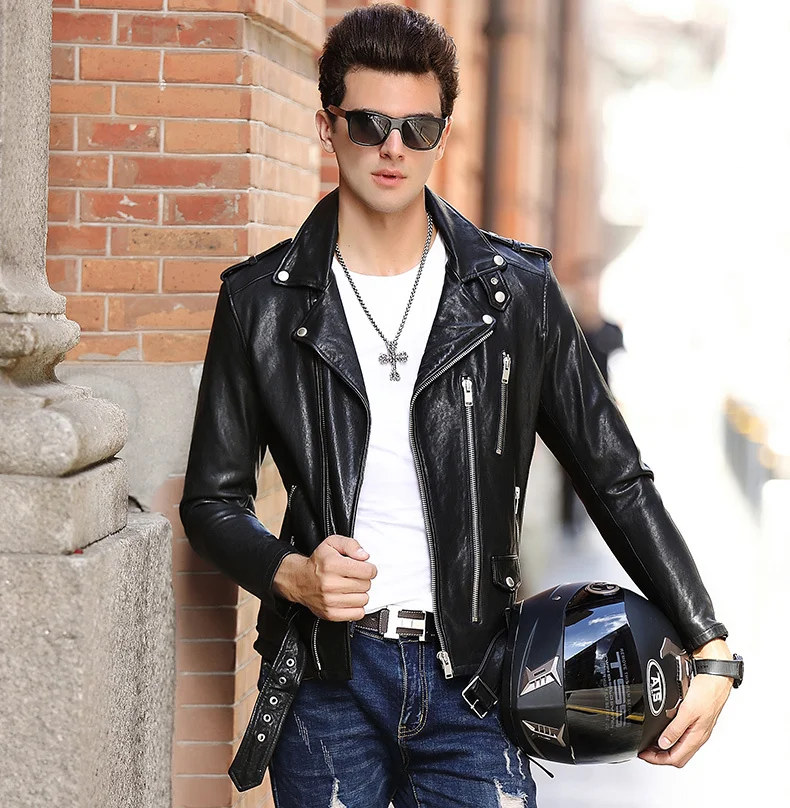 YR!Free shipping.100% sheepskin.Brand classic short motor biker leather jacket,mens slim genuine leather coat,plus size quality
YR!Free shipping.100% sheepskin.Brand classic short motor biker leather jacket,mens slim genuine leather coat,plus size quality