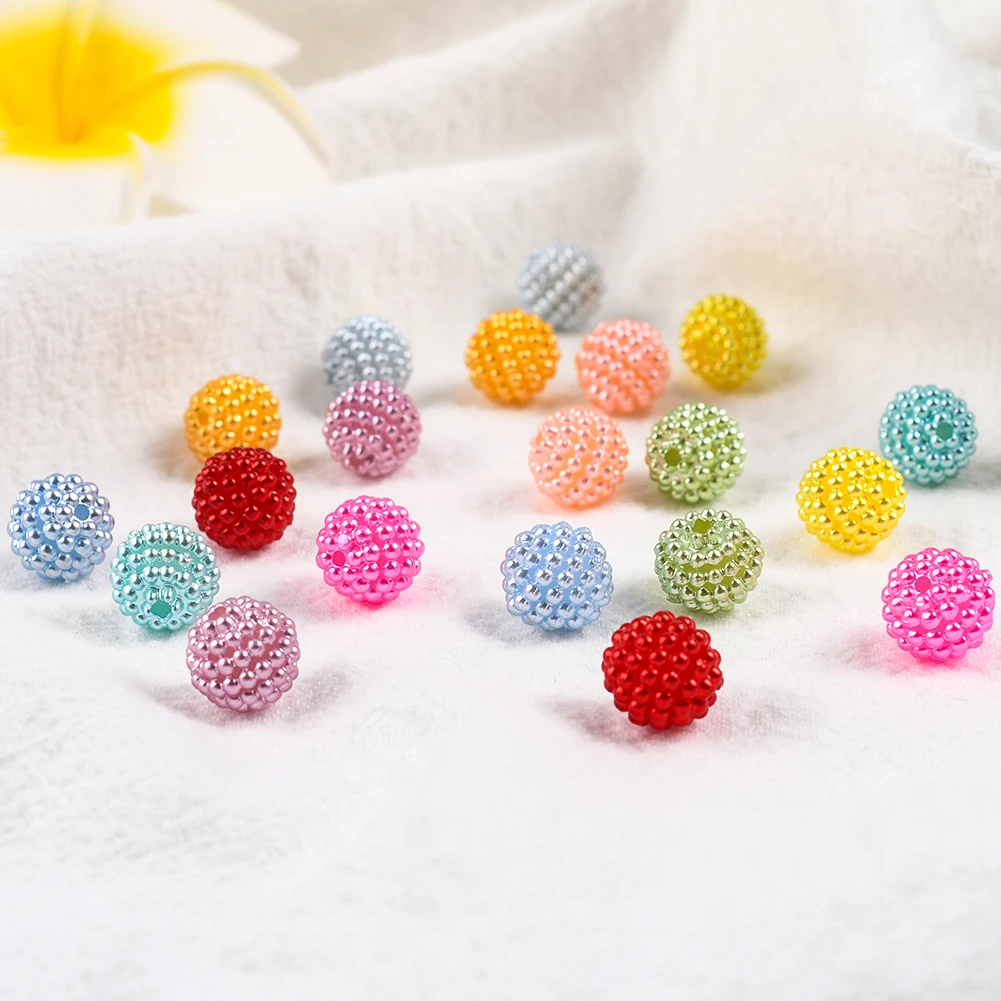 50Pcs/Lot 10mm Jewelry Making DIY Accessories Acrylic Bayberry Beads Round Loose Spacer Charms Beads
50Pcs/Lot 10mm Jewelry Making DIY Accessories Acrylic Bayberry Beads Round Loose Spacer Charms Beads