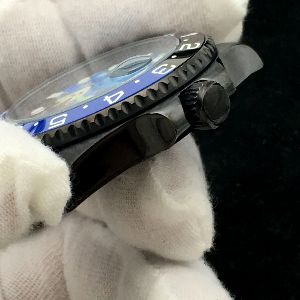 For Seiko Black Watch Case NH35 Movement Black Bezel Stainless Steel Coated Case Ceramic Bezel Luminous Watch Accessories
For Seiko Black Watch Case NH35 Movement Black Bezel Stainless Steel Coated Case Ceramic Bezel Luminous Watch Accessories