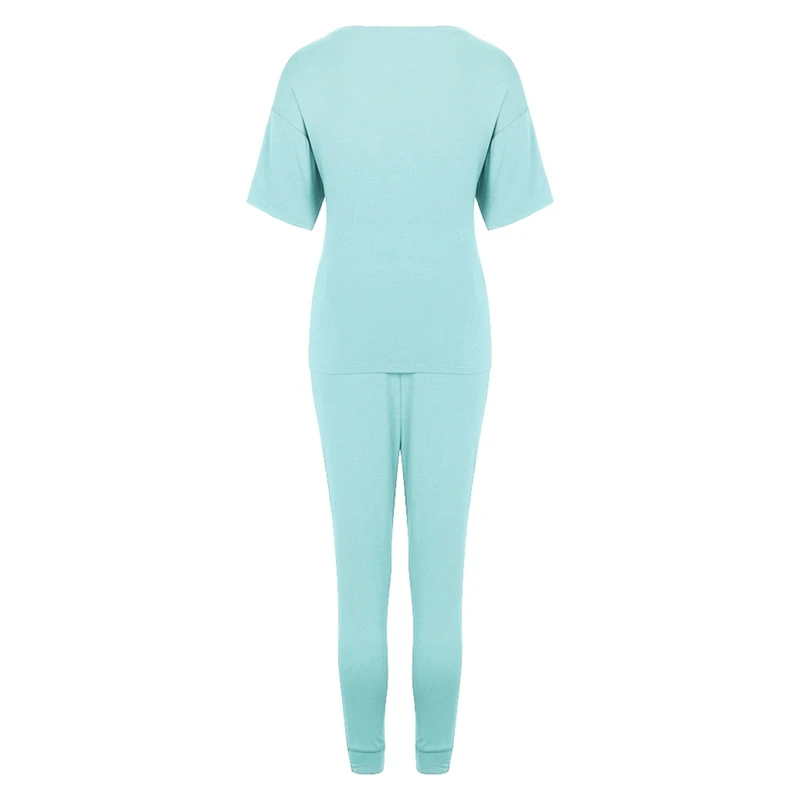 Two Piece Suit Casual Home Suit Female O-Neck Vintage Elastic Waist Two Piece Outfits Womens Sweatsuit
Two Piece Suit Casual Home Suit Female O-Neck Vintage Elastic Waist Two Piece Outfits Womens Sweatsuit