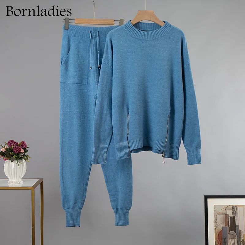 Bornladies свободный комплект из двух предметов Женский трикотажный спортивный костюм зимний свитер с круглым вырезом + брюки-султанки теплый к...
Bornladies свободный комплект из двух предметов Женский трикотажный спортивный костюм зимний свитер с круглым вырезом + брюки-султанки теплый к...