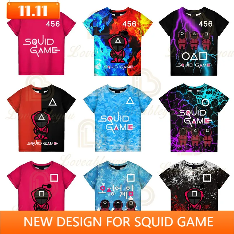 Korean The Game T-shirt 3D Cosplay Costume Women Men Tees Movie 8 To 19 Years Kids T shirt Children Game Girls Tops
Korean The Game T-shirt 3D Cosplay Costume Women Men Tees Movie 8 To 19 Years Kids T shirt Children Game Girls Tops