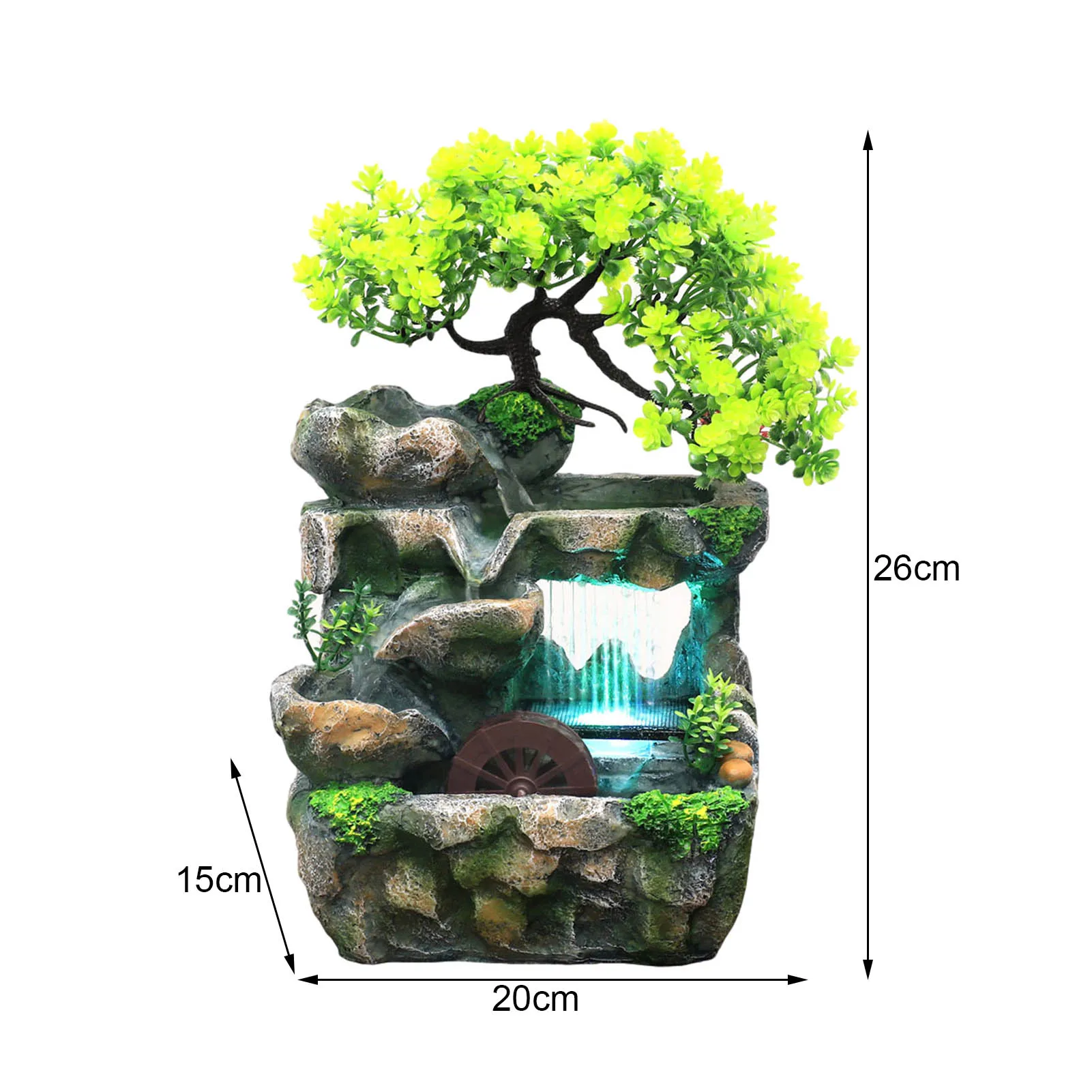 Resin Crafts Feng Shui Fountain Home Office Decor Indoor Water Fountain Rockery landscape Ornament Zen Meditation well-suited
Resin Crafts Feng Shui Fountain Home Office Decor Indoor Water Fountain Rockery landscape Ornament Zen Meditation well-suited