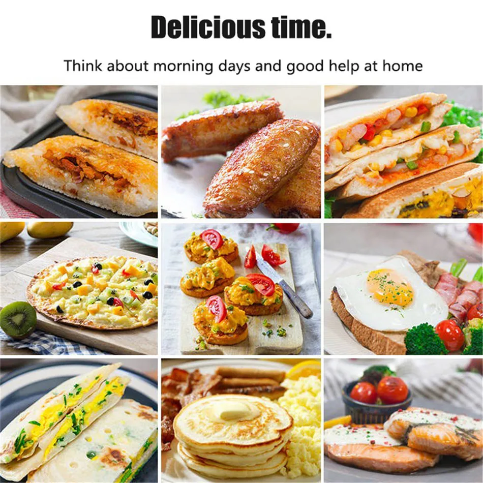 Toaster Frying Pan Toaster Grill Double Nonstick Pan Sandwich Toast Press Sandwich Maker With Handles
Toaster Frying Pan Toaster Grill Double Nonstick Pan Sandwich Toast Press Sandwich Maker With Handles