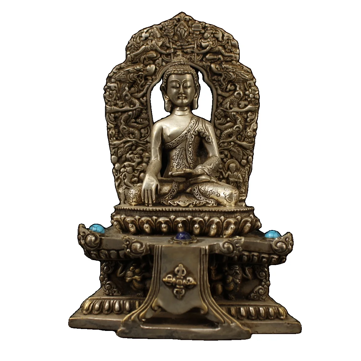 Laojunlu набор из чистой меди и драгоценных камней ручной работы позолоченное серебро Sakyamuni Будда имитация античной бронзы шедевр коллекция
Laojunlu набор из чистой меди и драгоценных камней ручной работы позолоченное серебро Sakyamuni Будда имитация античной бронзы шедевр коллекция