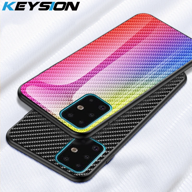 KEYSION Glass Case for Samsung Galaxy S20 Plus S10 S9 Note 10 Carbon fiber Phone Cover for Samsung A51 A71 A50S A70 A20 10 M30S
KEYSION Glass Case for Samsung Galaxy S20 Plus S10 S9 Note 10 Carbon fiber Phone Cover for Samsung A51 A71 A50S A70 A20 10 M30S