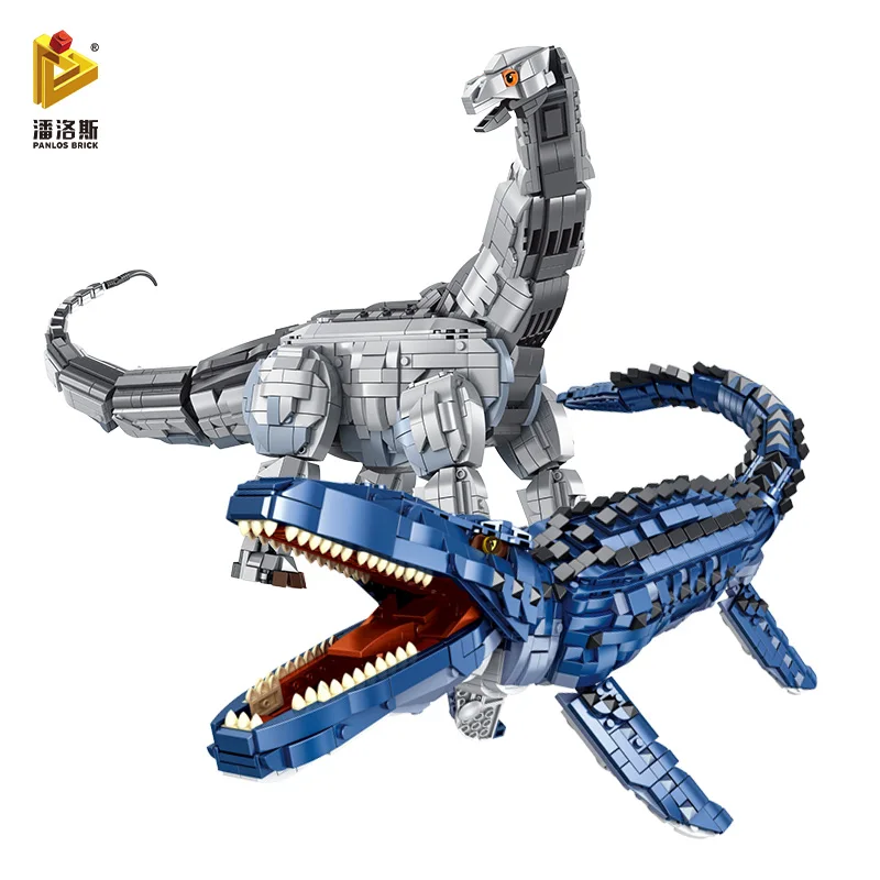 Jurassic Park Dinosaur World Mosasaurus Brontosaurus Model 1859 PCS Building Blocks Children's Toys Gift Stickers Small Bricks
Jurassic Park Dinosaur World Mosasaurus Brontosaurus Model 1859 PCS Building Blocks Children's Toys Gift Stickers Small Bricks