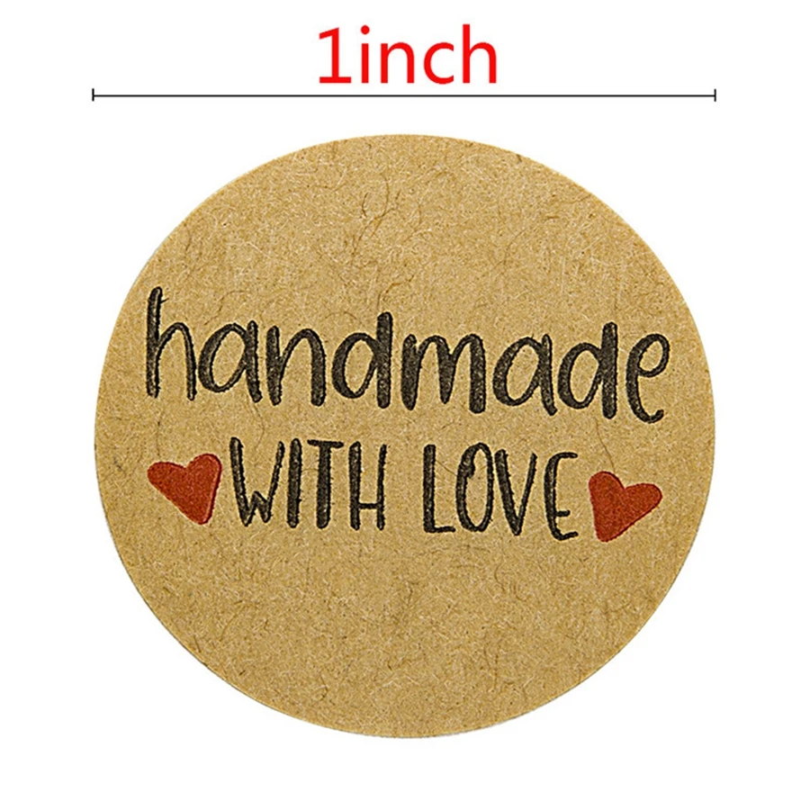 500 Pcs/roll Natural Kraft Handmade With Love Stickers for Baking Wedding Decor Thank You sticker Adhesive scrapbooking stickers
500 Pcs/roll Natural Kraft Handmade With Love Stickers for Baking Wedding Decor Thank You sticker Adhesive scrapbooking stickers