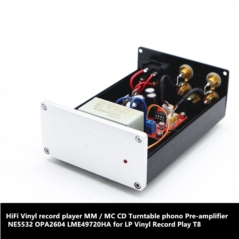 HiFi Vinyl record player MM / MC CD Turntable phono Pre-amplifier NE5532 OPA2604 LME49720HA for LP Vinyl Record Play MM01
HiFi Vinyl record player MM / MC CD Turntable phono Pre-amplifier NE5532 OPA2604 LME49720HA for LP Vinyl Record Play MM01