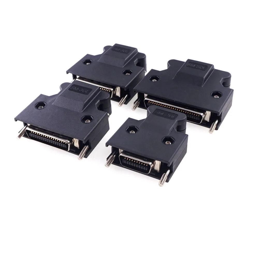 

5 Pcs SCSI Connector MDR 14 Pin 20 26 36 50 Positions Male Plug Servo Drive Slot for Wire Cable Solder Motor